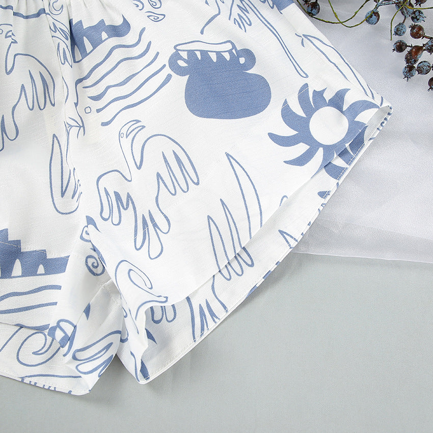 Marielle | Ensemble Assorti Rêves Océaniques en Blanc pour Femmes