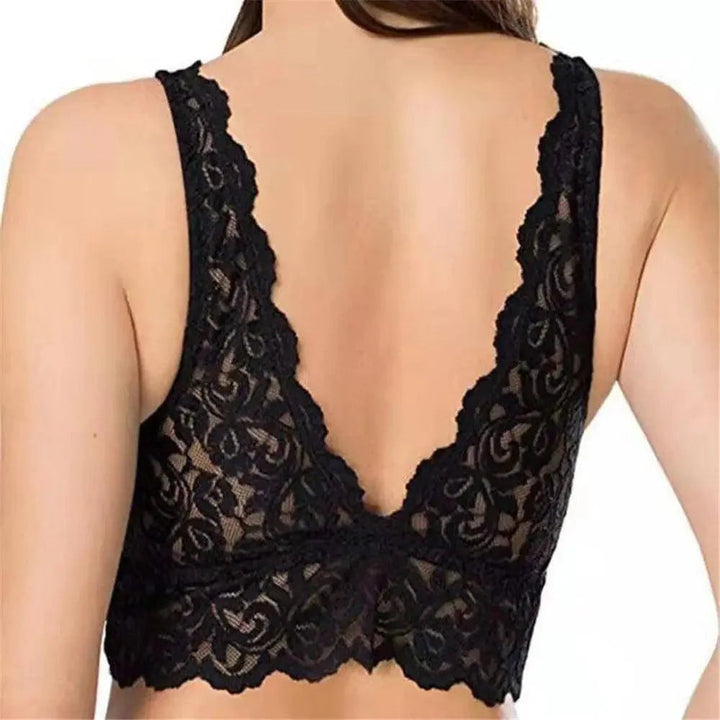 Klarissaa | Bralette Sans Fil en Dentelle Transparente pour Femmes