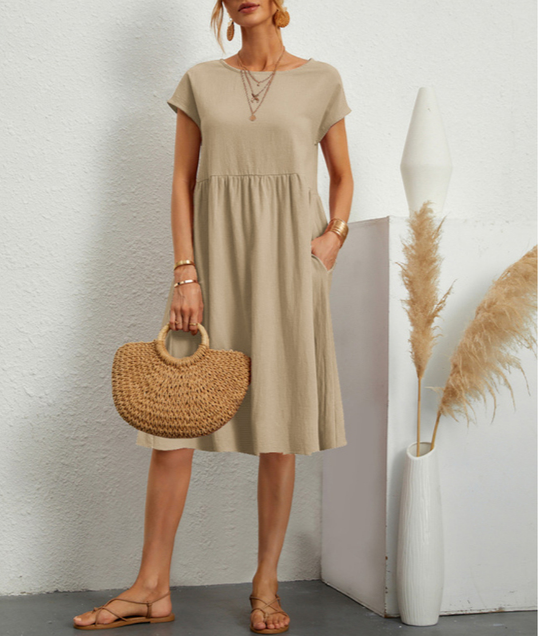 Josslyn | Robe Midi Florale Aérée pour Femmes