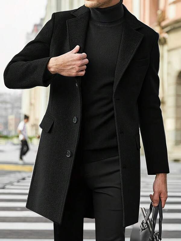 Zaiden | Manteau chic-décontracté à finition chaude pour homme