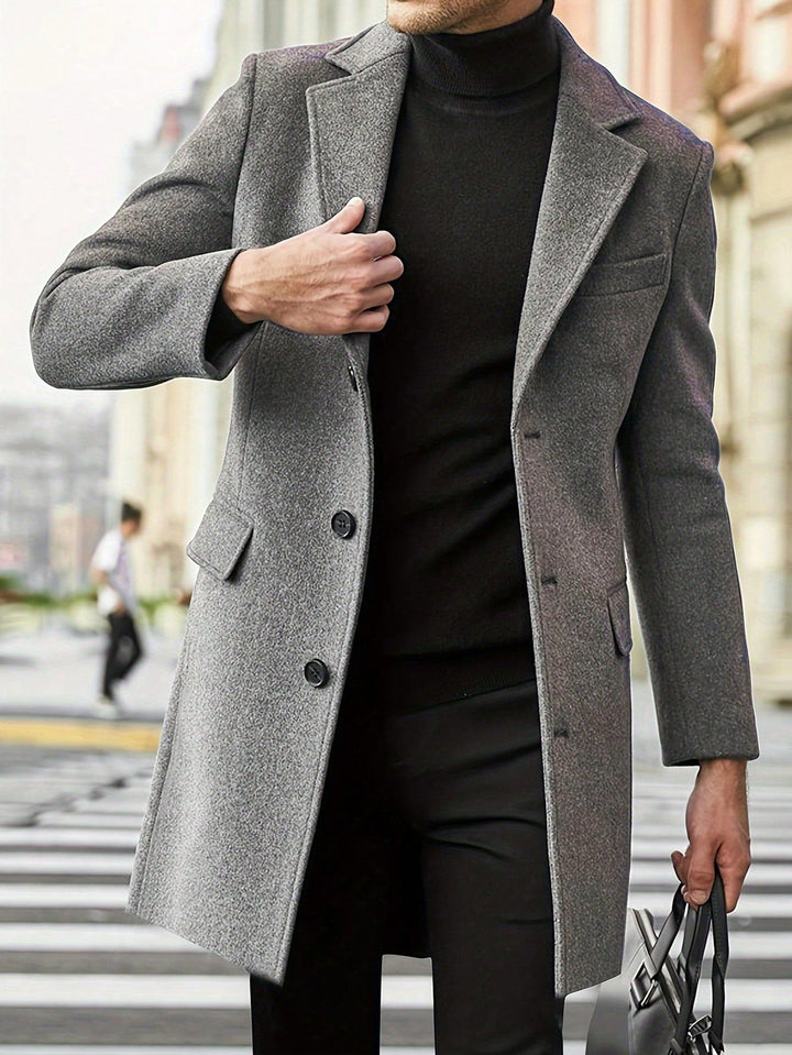 Zaiden | Manteau chic-décontracté à finition chaude pour homme
