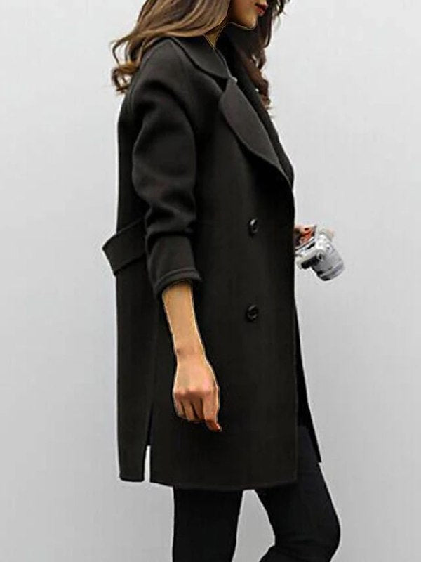 Amilia | Manteau Classique printemps à Coupe Ajustée pour Femmes