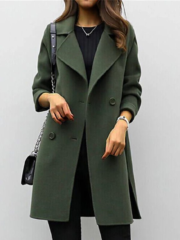 Amilia | Manteau Classique printemps à Coupe Ajustée pour Femmes