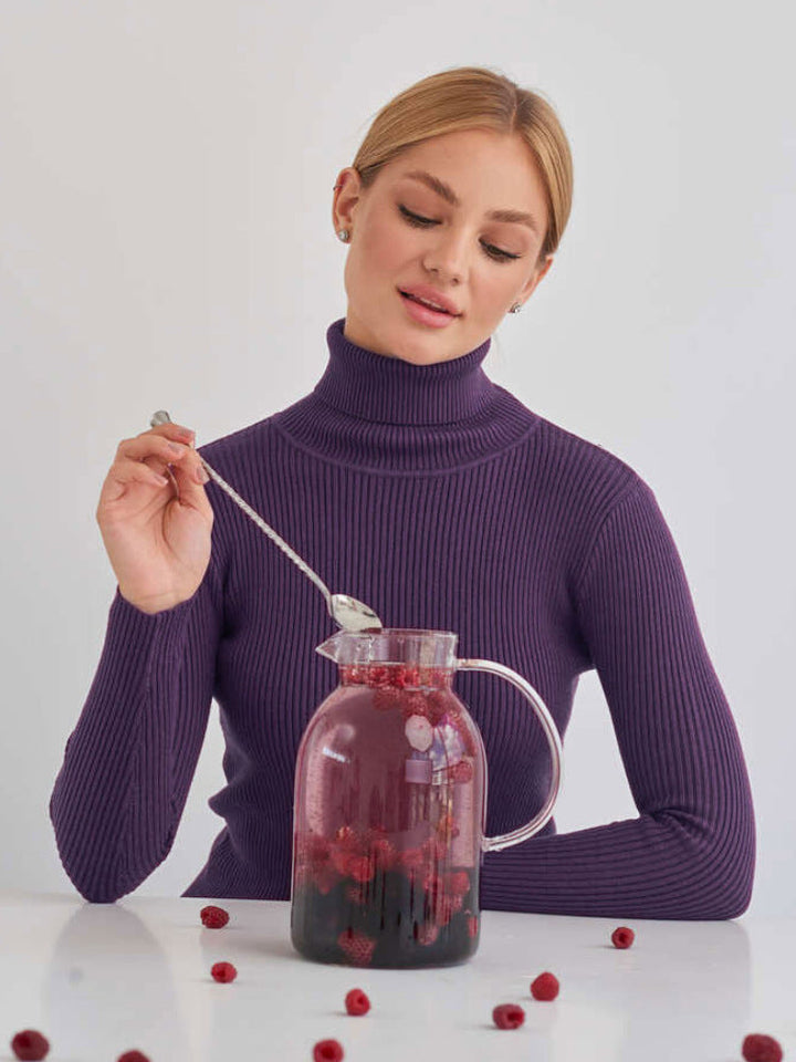 Solene | Pull col roulé classique pour femme