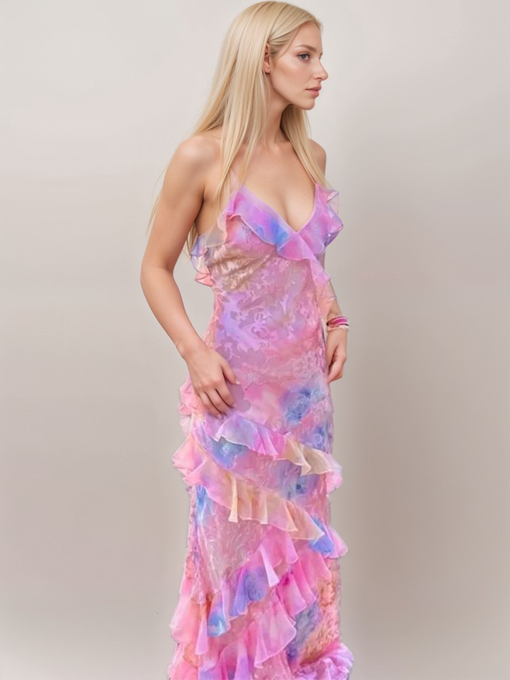 Malayah | Robe Maxi Sérénité au Coucher du Soleil pour Femmes