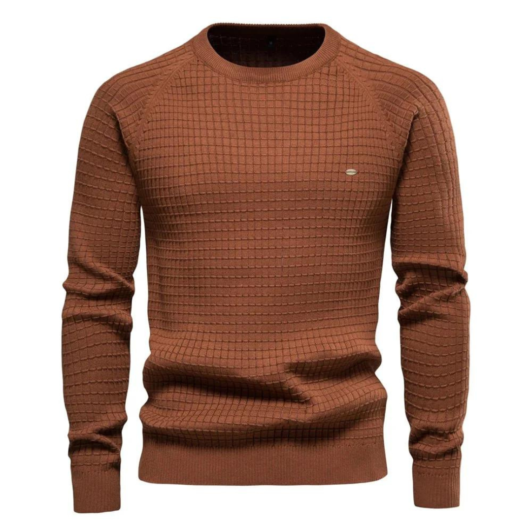 Nick | Pull à col rond avec coupe classique pour hommes