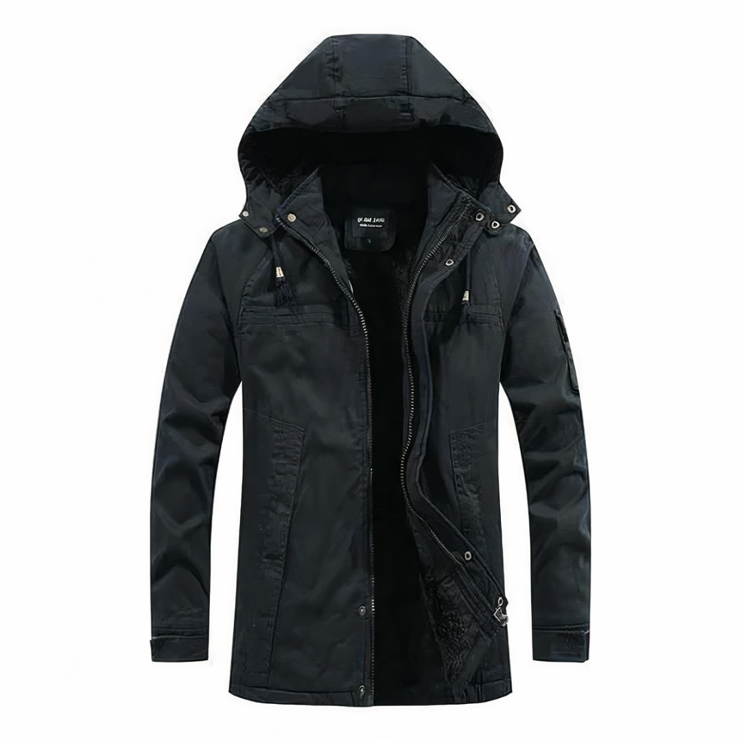 Bruno | Veste d'hiver à capuche avec doublure chaude pour homme