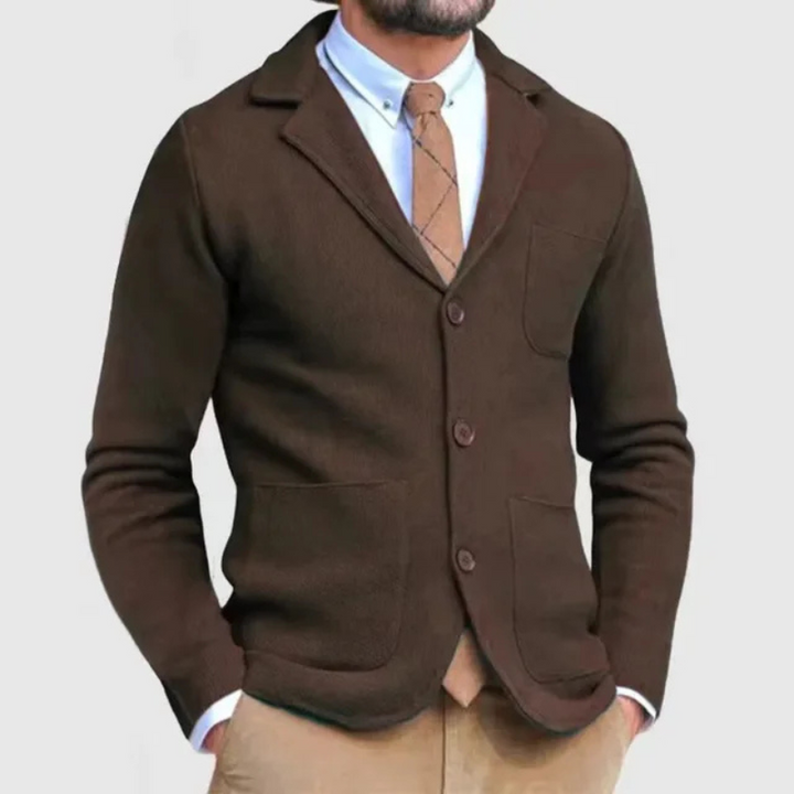 Omar | Blazer Ajusté en Maille Légère pour Homme