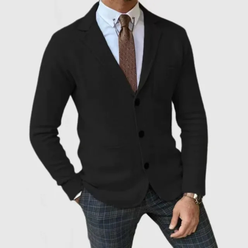 Omar | Blazer Ajusté en Maille Légère pour Homme