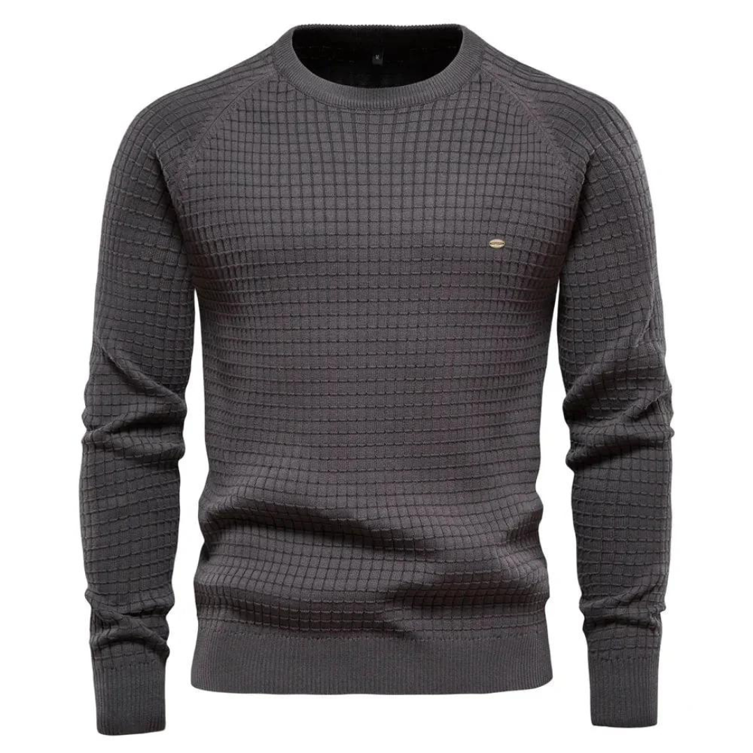 Nick | Pull à col rond avec coupe classique pour hommes
