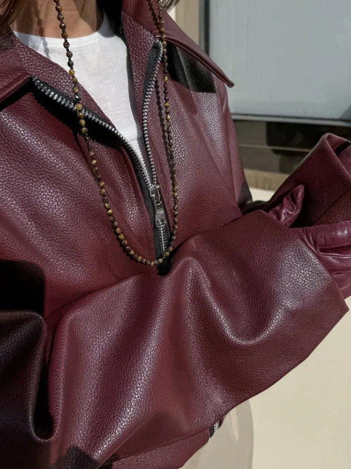 Esme | Veste rouge vintage pour femme