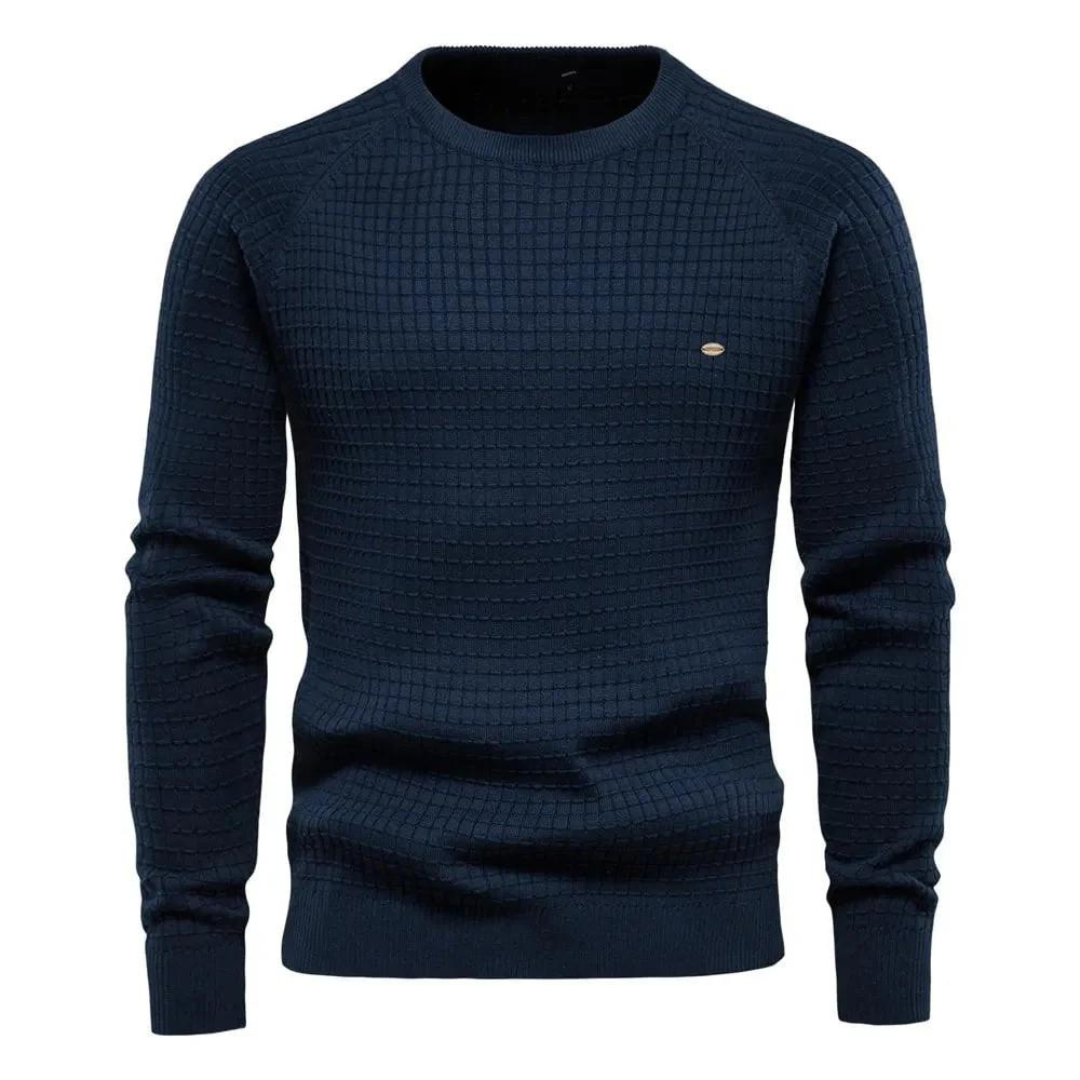 Nick | Pull à col rond avec coupe classique pour hommes