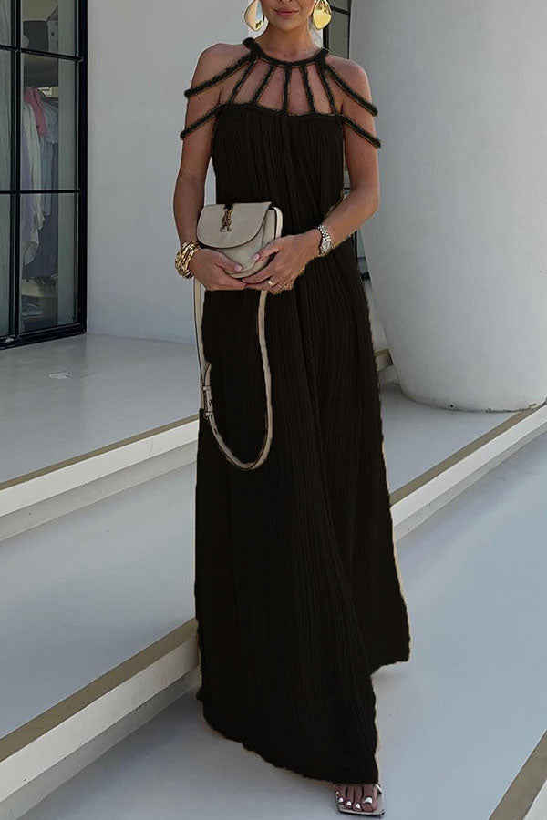 Claudine | Robe élégante à épaules longues