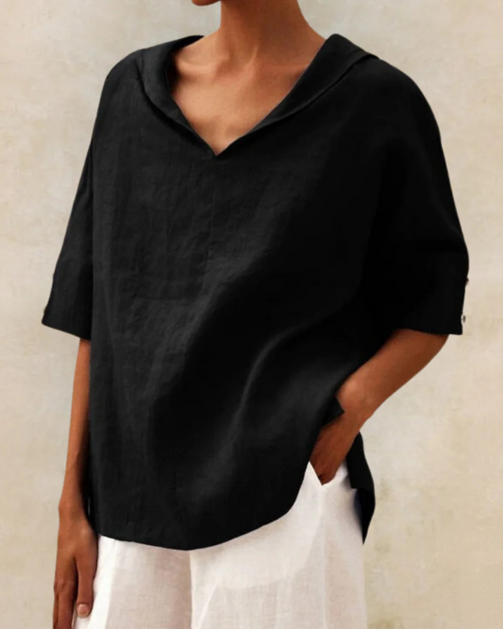 Zayda | Blouse légère en lin pour femmes Printemps et Été
