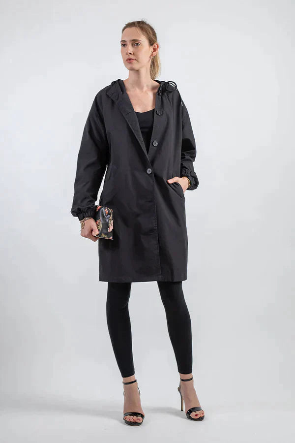 Lewis | Veste imperméable avec fermeture à boutons pour femme