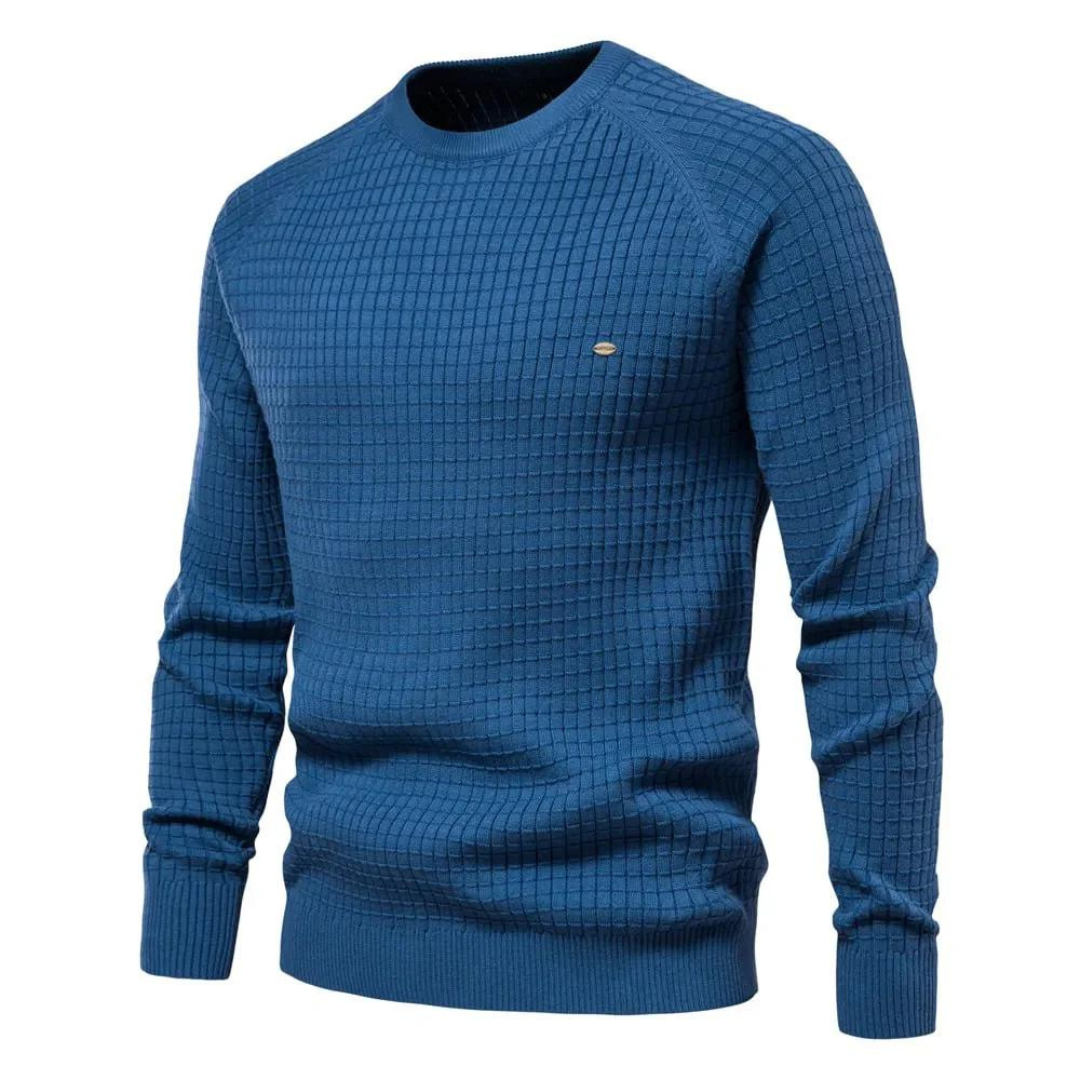 Nick | Pull à col rond avec coupe classique pour hommes