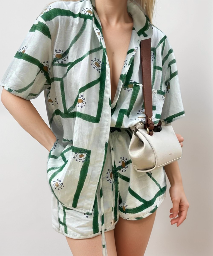 Flor | Ensemble d'été imprimé vibrant pour femmes