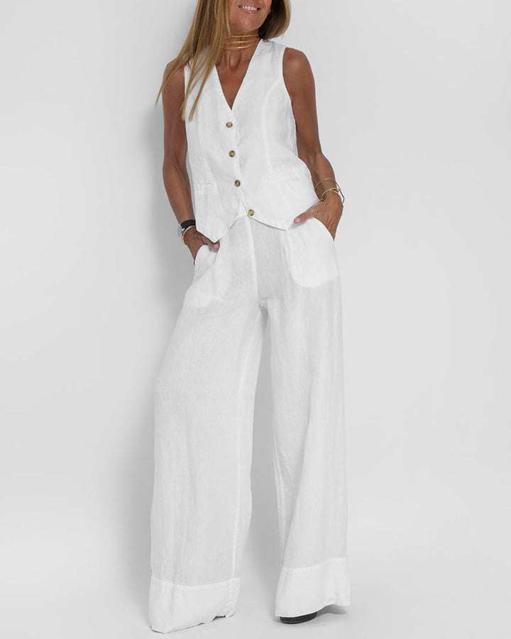 Gracey | Ensemble élégant de pantalon large pour femmes