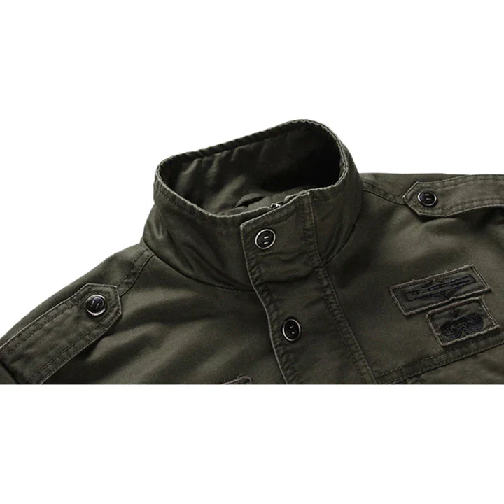 Ilan | Veste de motard à manches longues avec fermeture éclair pour homme