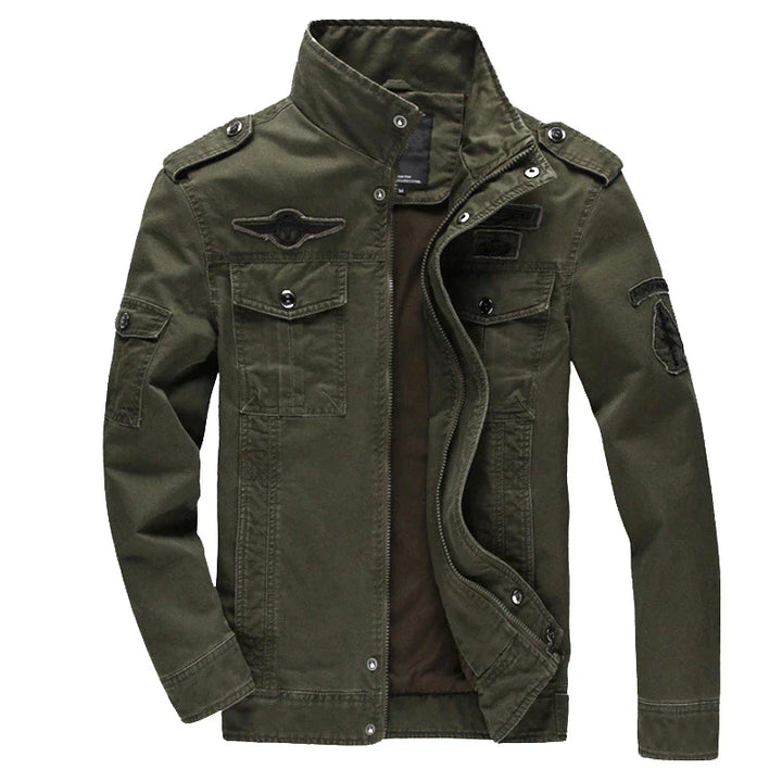 Ilan | Veste de motard à manches longues avec fermeture éclair pour homme