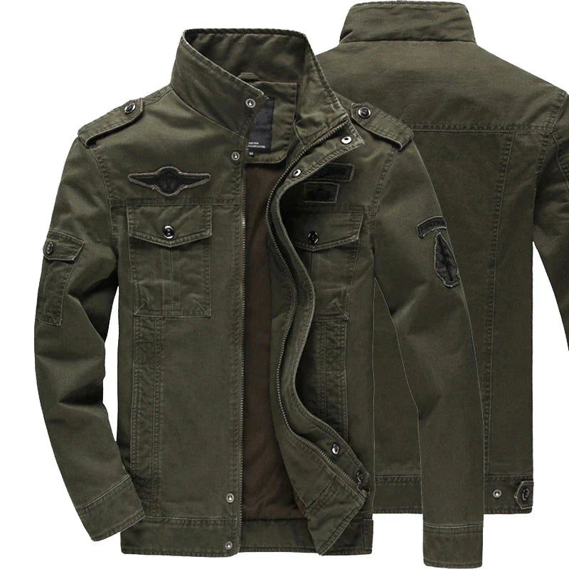 Ilan | Veste de motard à manches longues avec fermeture éclair pour homme