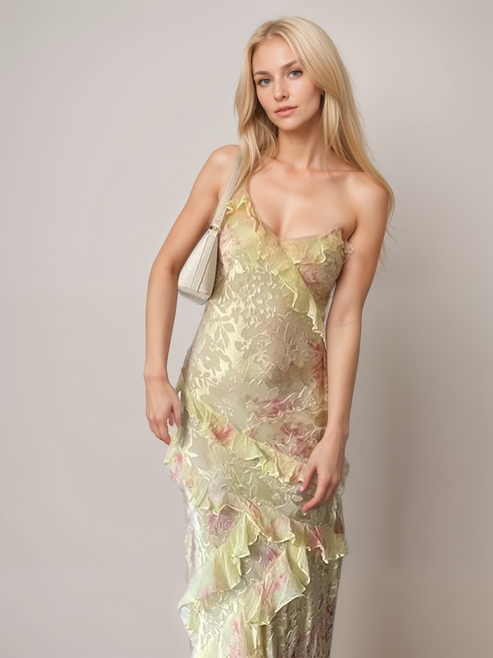 Malayah | Robe Maxi Sérénité au Coucher du Soleil pour Femmes