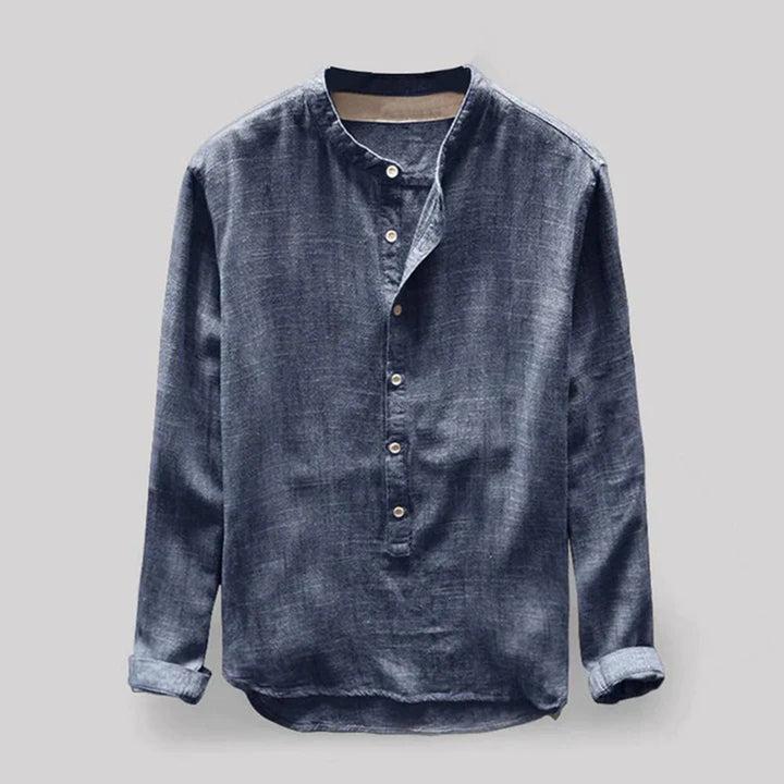 Hannes | Chemise à manches longues pour homme avec col Henley