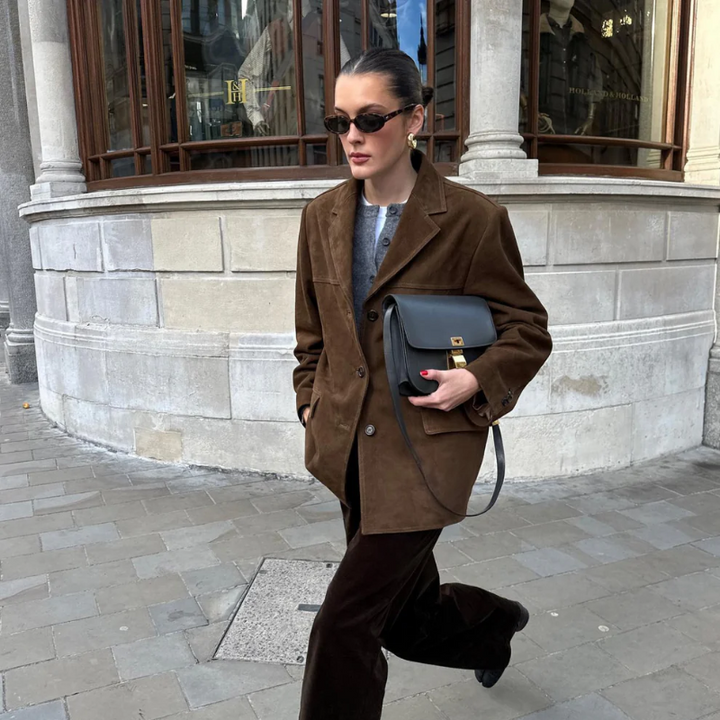 Kasey | Veste d'automne oversize à coupe décontractée pour femme
