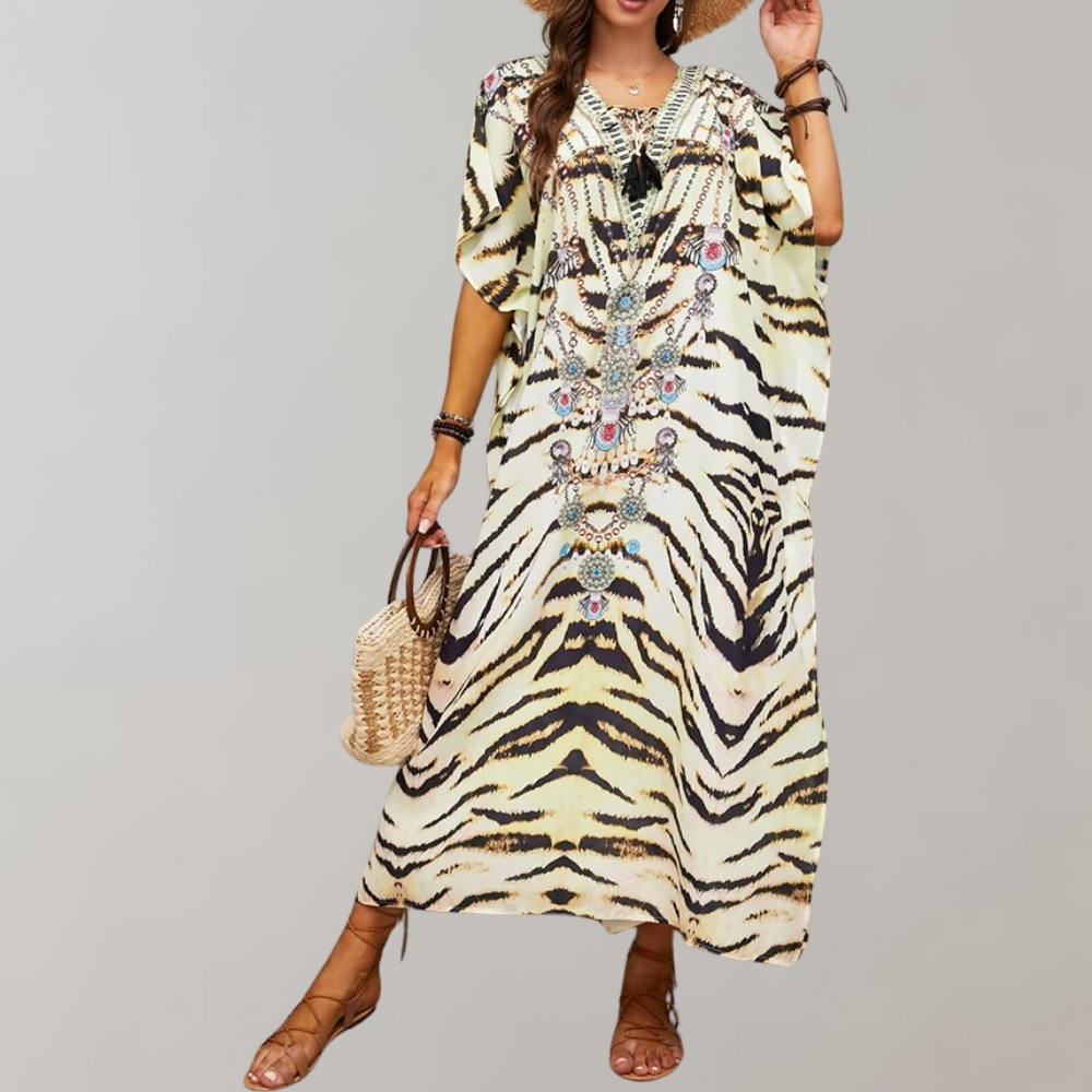 Nala | Caftan de plage grande taille pour femmes