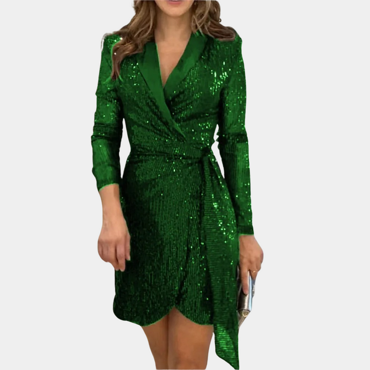 Kaylen | Robe Blazer Élégante avec Ceinture pour Femmes