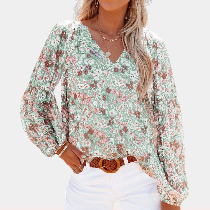 Samaira | Blouse d'été à imprimé floral pour femme