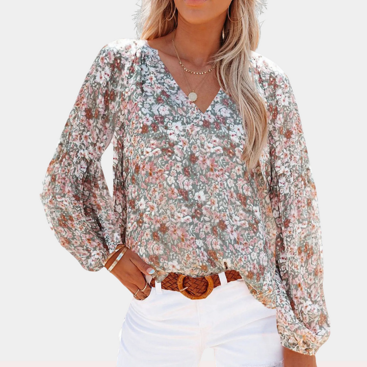 Samaira | Blouse d'été à imprimé floral pour femme