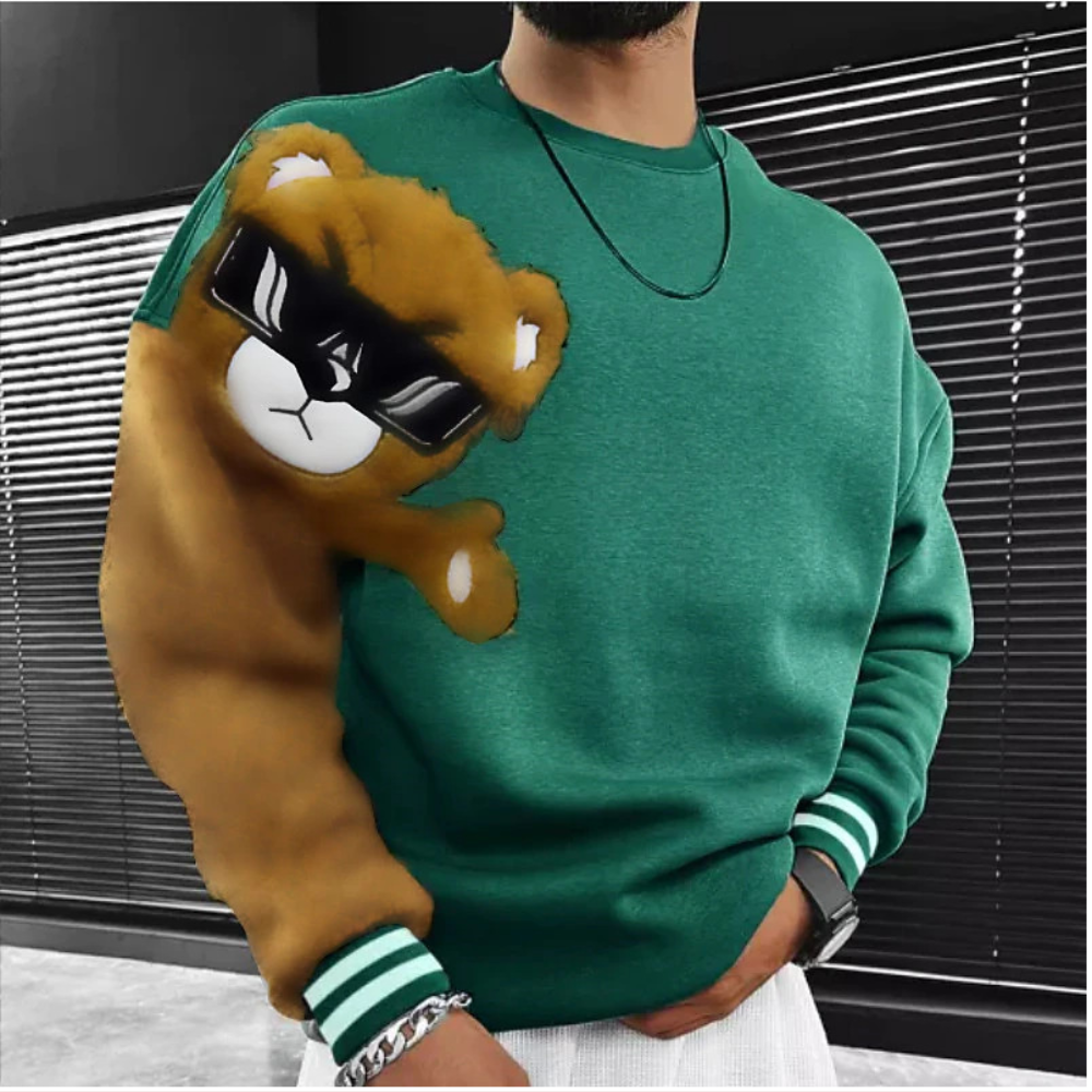 Bernd | Sweat-shirt élégant à col rond pour homme