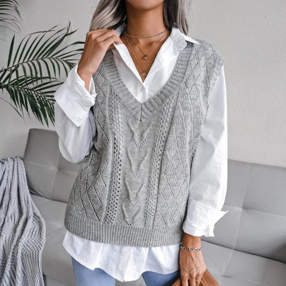 Marielle | Cardigan élégant à col en V pour femme