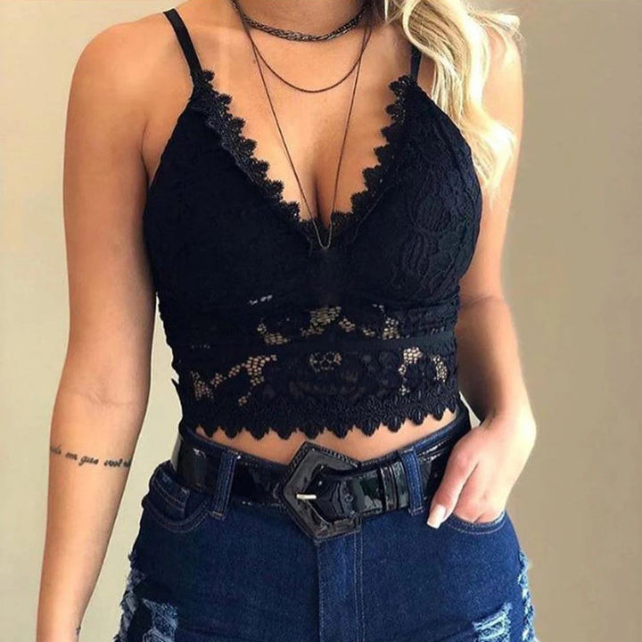 Eliska | Haut Camisole Grande Taille en Dentelle à Col en V pour Femme