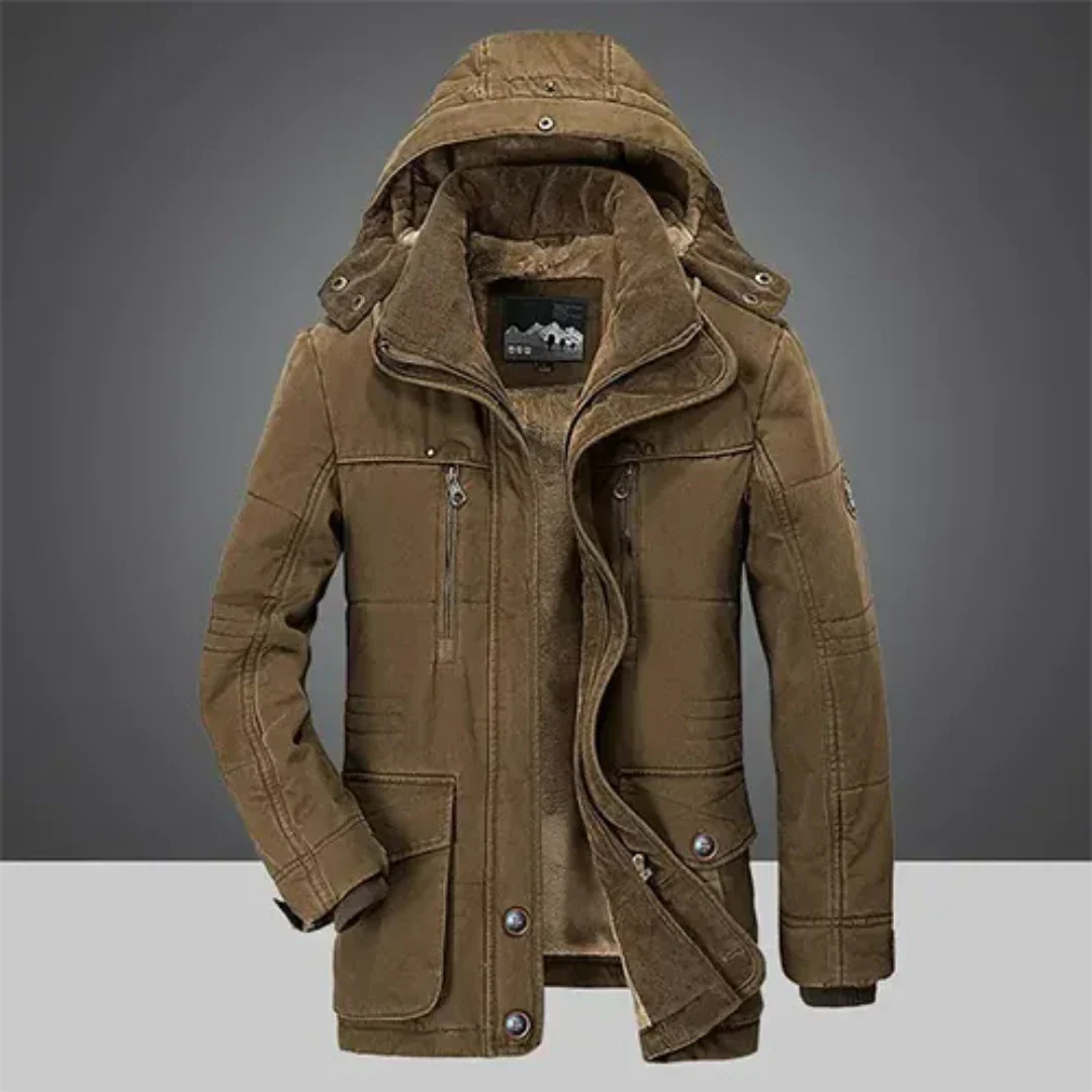 Freddy | Veste d’hiver classique à capuche pour homme