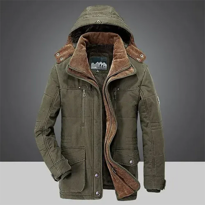 Freddy | Veste d’hiver classique à capuche pour homme