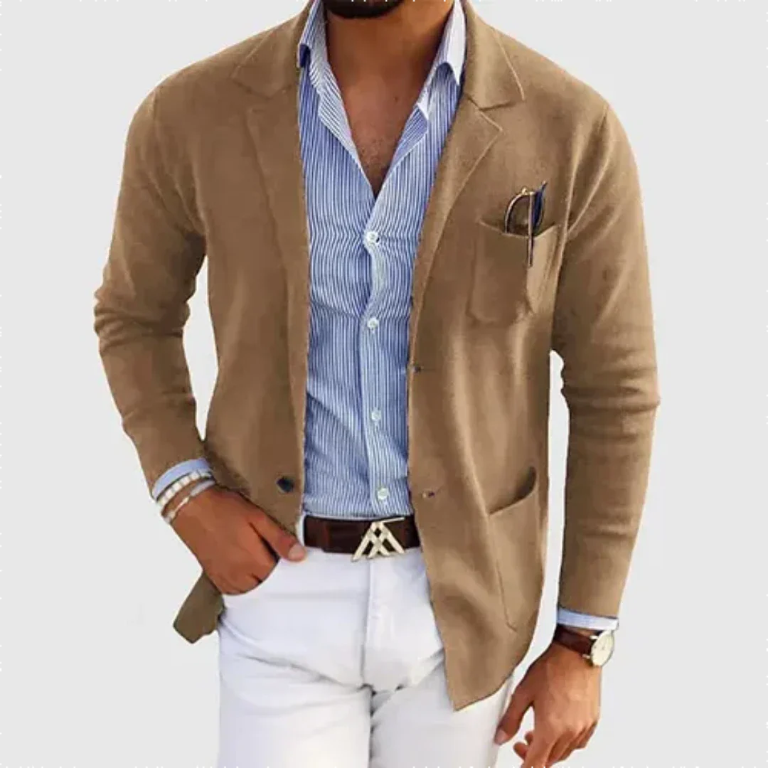Ocean | Blazer de Travail Décontracté avec Doublure Chaude pour Homme
