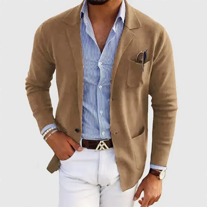 Ocean | Blazer de Travail Décontracté avec Doublure Chaude pour Homme