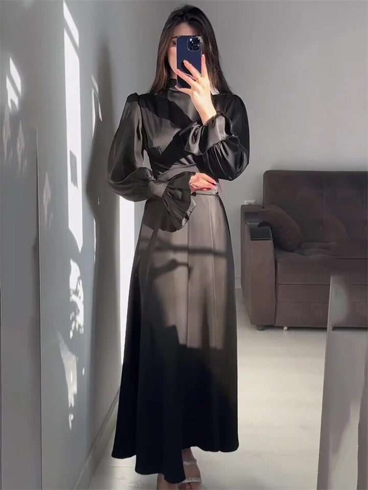Mariela | Élégante Robe Maxi Majesté Émeraude pour Femmes