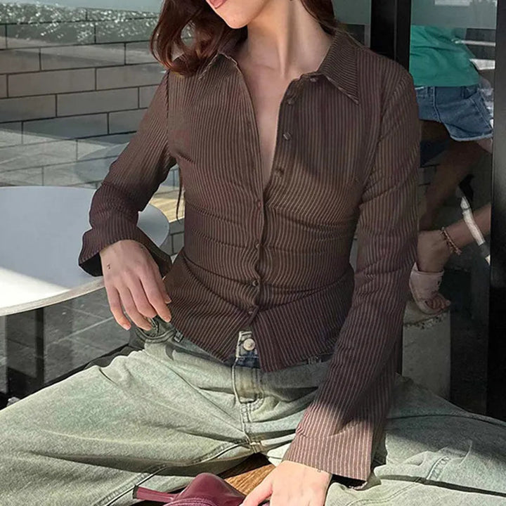 Odetta | Blouse à basque avec silhouette chic pour femme