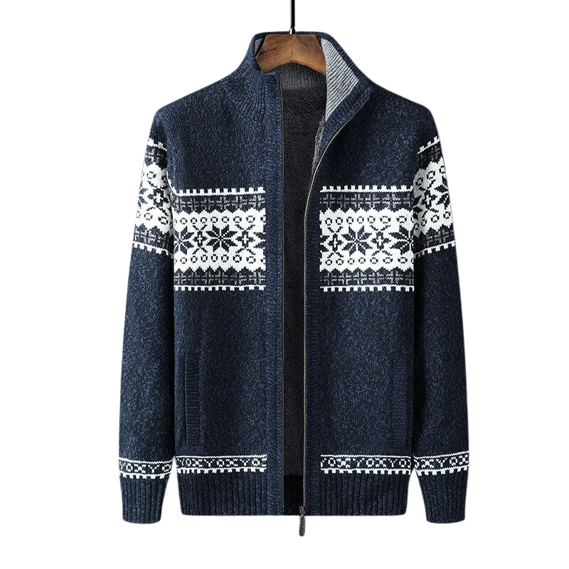 Parker | Cardigan zippé tricoté décontracté pour hommes