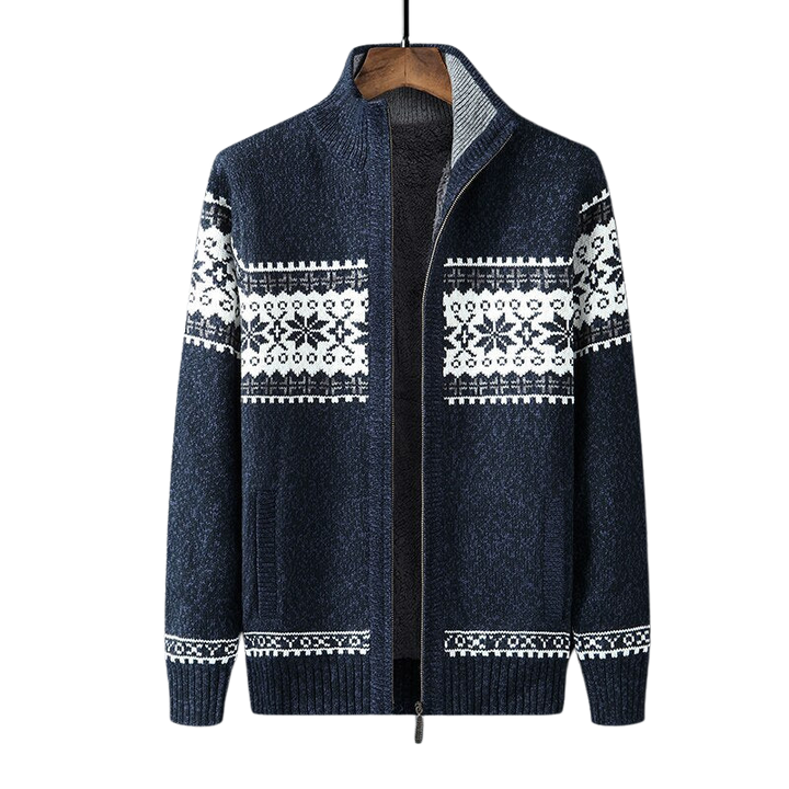 Parker | Cardigan zippé tricoté décontracté pour hommes