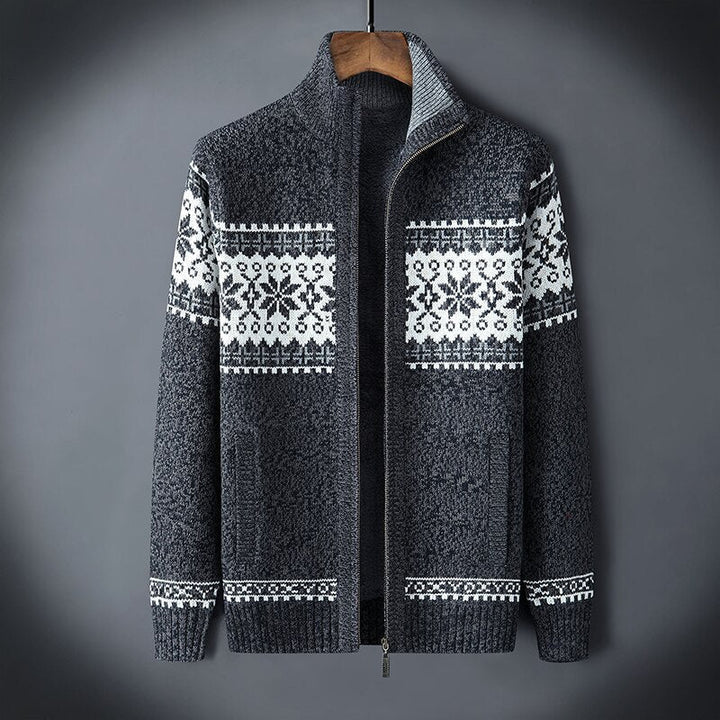 Parker | Cardigan zippé tricoté décontracté pour hommes