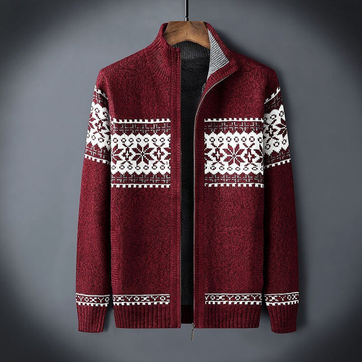 Parker | Cardigan zippé tricoté décontracté pour hommes