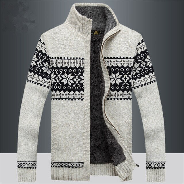 Parker | Cardigan zippé tricoté décontracté pour hommes