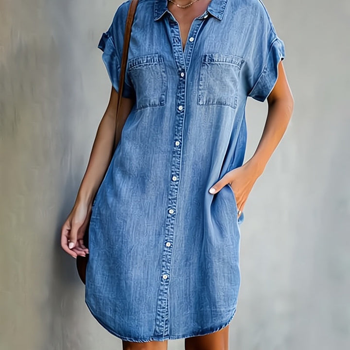 Misha | Robe chemise décontractée pour femmes avec coupe ample