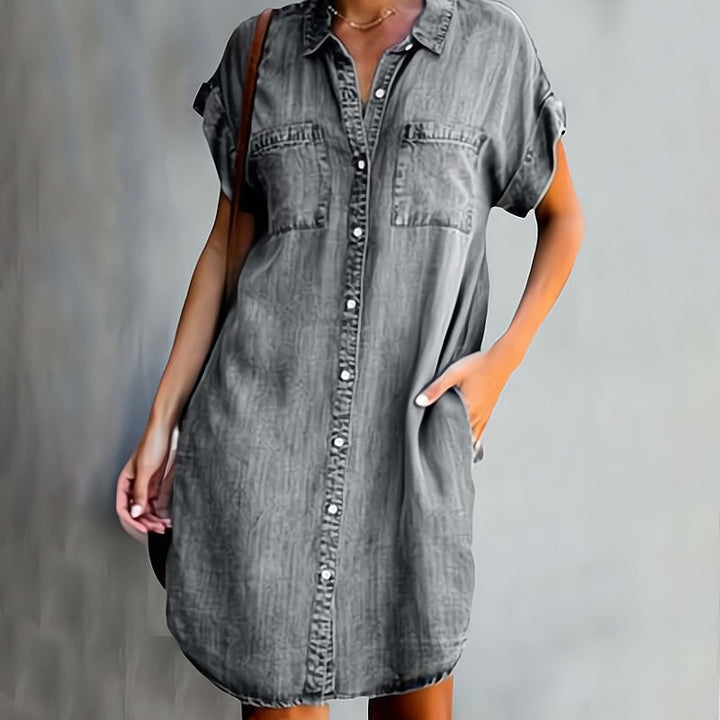 Misha | Robe chemise décontractée pour femmes avec coupe ample