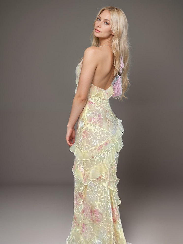 Malayah | Robe Maxi Sérénité au Coucher du Soleil pour Femmes