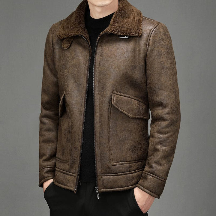 Lawrence | Veste d’Automne en Daim Premium pour Homme